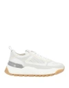 Santoni Woman Sneakers White Size 5 Leather