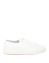 Santoni Woman Sneakers White Size 5 Leather