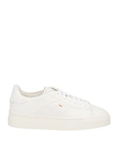 Santoni Woman Sneakers White Size 7 Leather