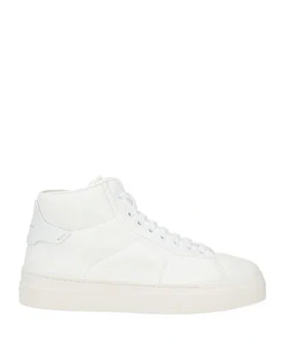 Santoni Woman Sneakers White Size 8 Leather