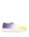 Santoni Woman Sneakers Yellow Size 8 Leather In Yellow
