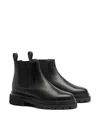 Santoni "forestlow" Elastic Ankle Boot In Black