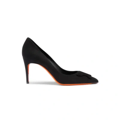 Santoni 90mm Sibille Pumps In Schwarz