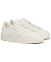 Santoni Women's White Leather Double Buckle Sneaker In White