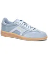 Santoni Dbs Mixed Leather Low-top Sneakers In Blue