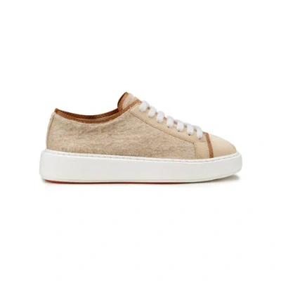 Santoni Women's Dove Grey Suede Sneaker Numana Dove Grey In Neutral