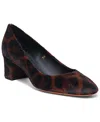 Santoni Animal-print Cavallino Low-heel Pump In Leopard