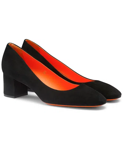 SANTONI WOMEN'S FIGHT SUEDE LOW-HEEL PUMP