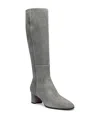 Santoni Women's Filed Suede Mid-heel Boot