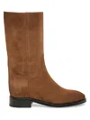 Santoni Suede Boot In Brown