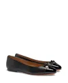 Santoni Ballet Flat In Black