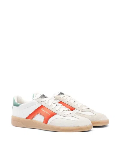 Santoni Women's Leather And Suede Dbs Oly Sneakers In Multi
