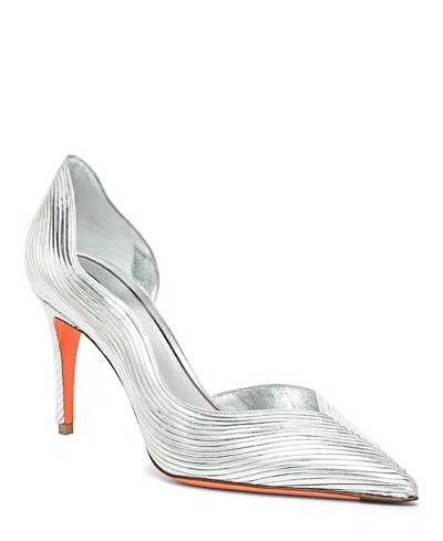 SANTONI WOMEN'S LEATHER HIGH-HEEL PUMP