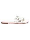 Santoni Didi Slides In White