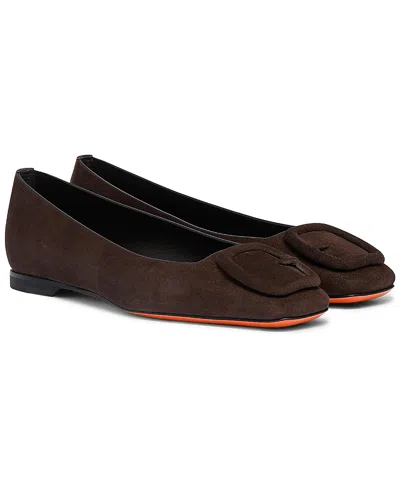 SANTONI WOMEN'S MAYA SUEDE BALLET FLAT