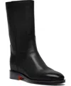 Santoni Women S Fleeces Leather Boot In Black