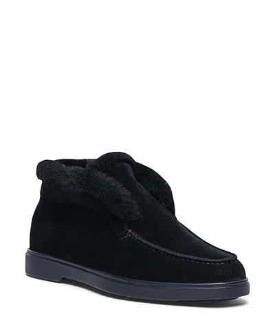 Santoni Women's Suede Desert Boot In Black