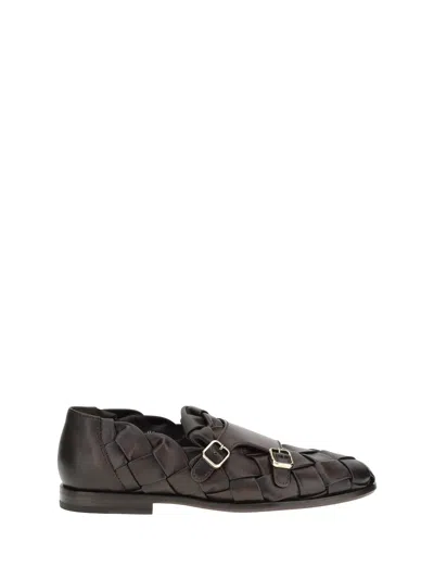 Santoni Woven Weave Loafers