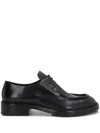 Santoni X 10 Corso Como Leather Lace-up Shoes In Black