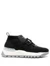 Santoni X Amg Elasticated-panel Sneakers In Black
