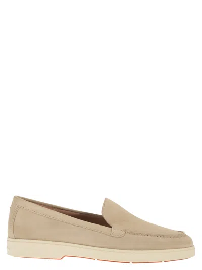 Santoni Yaltamoc - Suede Loafer In Brown