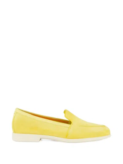 Santoni Yellow Loafers