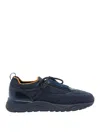 Santoni Blue Groove Sneakers In Blue