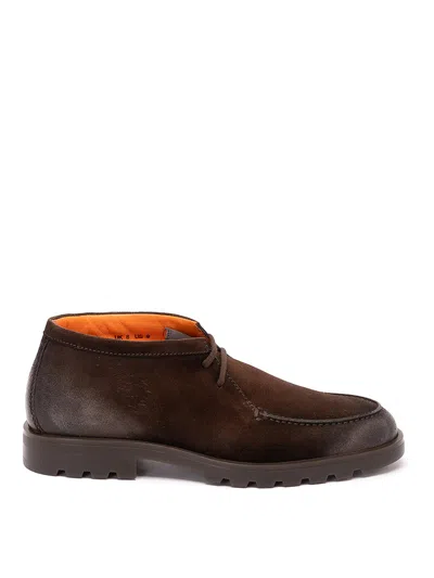 Santoni Zapatos Con Cordones In Brown