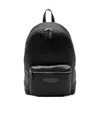 Santoni Zip-closure Backpack In Black