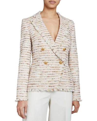 Santorelli Alaia Double Breasted Jacket In Brown