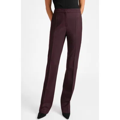 Santorelli Amara Straight Leg Pant In Brown