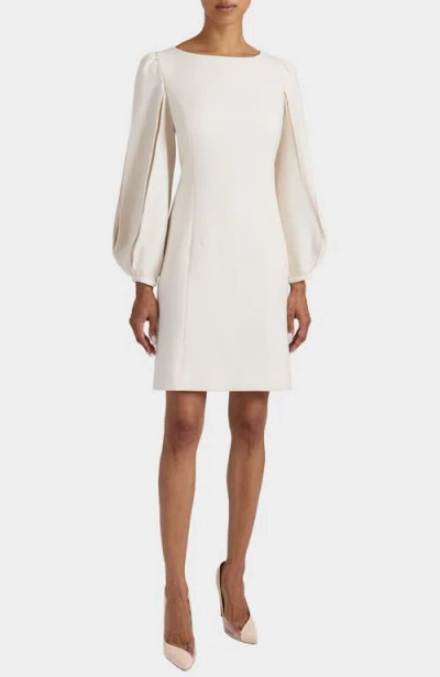 Santorelli Arana Shift Long Sleeve Dress In Brown
