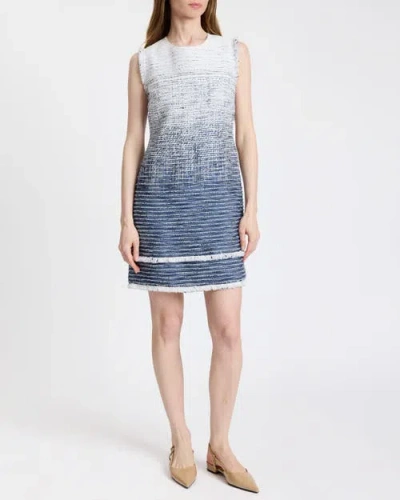Santorelli Aretha Sleeveless Shift Ombre Dress In Multi