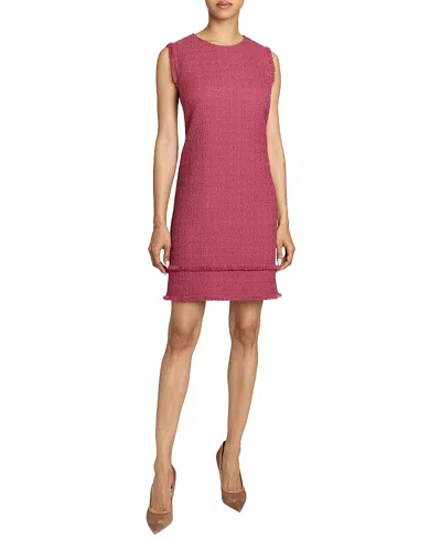 SANTORELLI ARETHA SLEEVELESS SHIFT TWEED DRESS