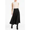 Santorelli Aster Full Midi Skirt In Black