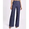 Santorelli Beth Flared Pant In Marine Blue
