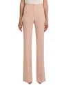 Santorelli Beth Soft Stretch Crepe Mid-rise Flared Pant In Pink