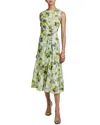 Santorelli Carma Fit And Flare Midi Dress