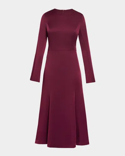Santorelli Charlize Cutout A-line Midi Dress In Black