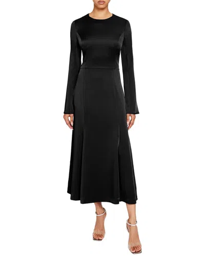 Santorelli Charlize Fit & Flare Dress In Black