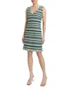 Santorelli Claire Shift Dress In Gray