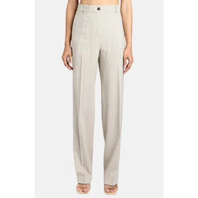 Santorelli Clarice Straight Leg Pants In Nude