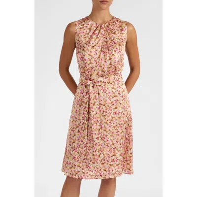Santorelli Dalby Sleeveless A-line Dress In Multi