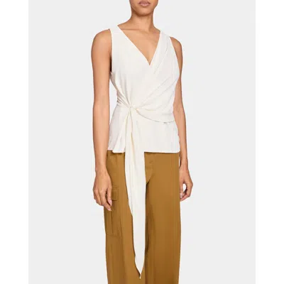 SANTORELLI SANTORELLI DANNA FAUX WRAP TOP