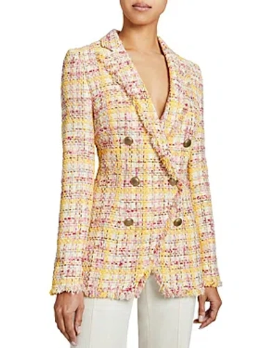 SANTORELLI DOUBLE BREASTED TWEED JACKET