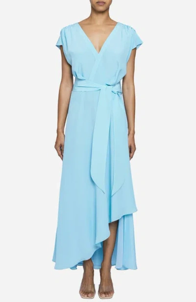 Santorelli Fallon Cap Sleeve Midi Dress In Blue