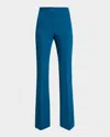 Santorelli Flare-leg Techno Crepe Pants In Aquamarine