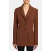 Santorelli Freya Three Button Jacket In Brown