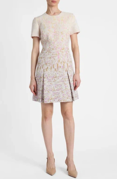 Santorelli Indira Short Sleeve A-line Dress In Multi