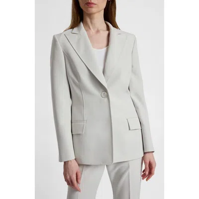 Santorelli Jess Crepe Single Button Jacket In Neutral